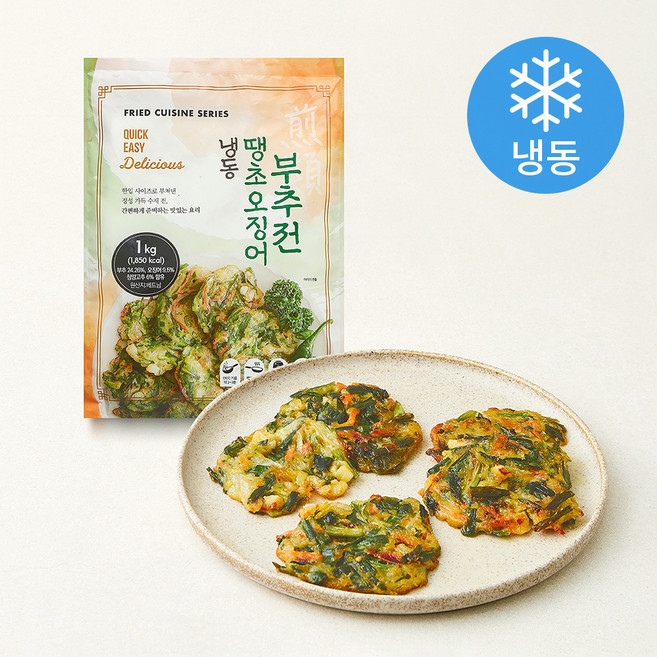 글로벌냉동식품 베트남산 땡초 오징어부추전 (냉동), 1kg, 1개