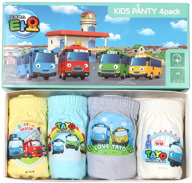 TAYO 男童三角內褲4件組