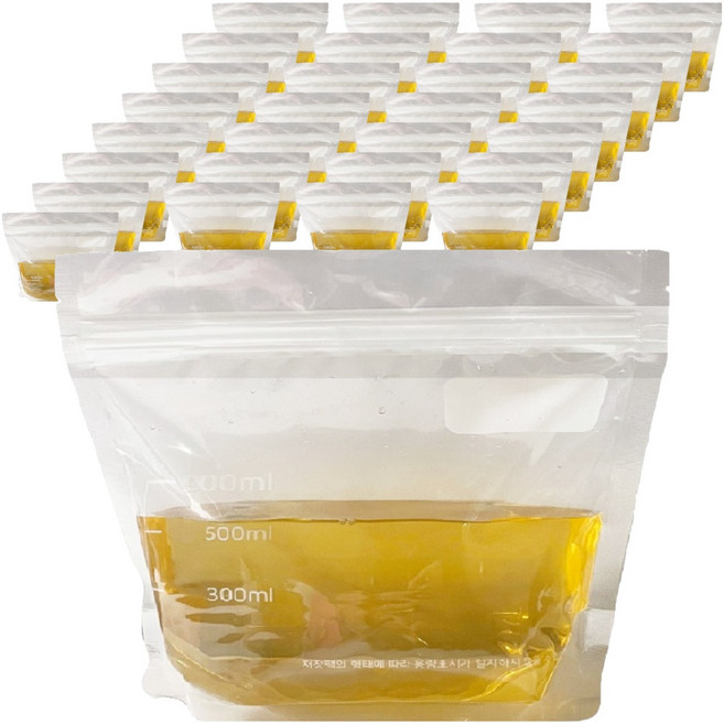 요리를그리다 다용도 이유식 육수저장팩 중형플러스 600ml 20 x 16 cm, 1개, 30개입