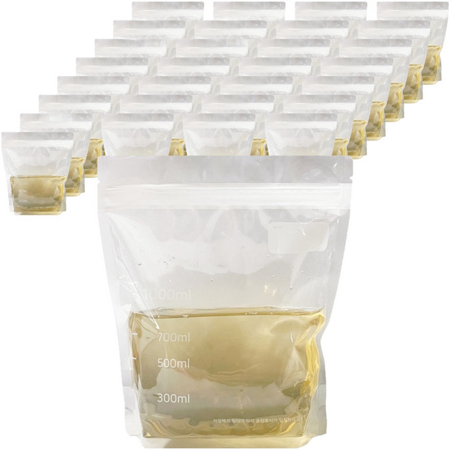 요리를그리다 다용도 이유식 육수저장팩 1L 특대 XL 20 x 23 cm, 1개, 100개입