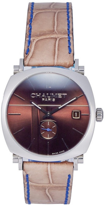 쇼메 댄디 오토매틱 악어 가죽시계 W11271-26F