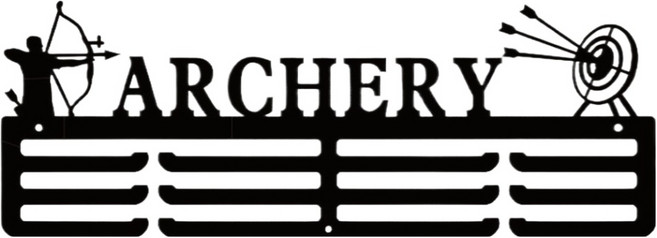 소울리치 스포츠 종목별 메달 거치대 양궁 40 x 13cm, 1개