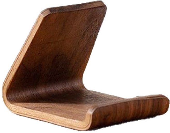 모나프리 우드 인테리어 탁상용 스마트폰 거치대, 1개