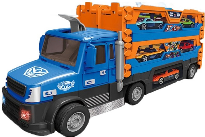 씽크토이 헬로카봇 슈팅변신 레일카 + 미니카 8종 세트, 1세트, 혼합색상