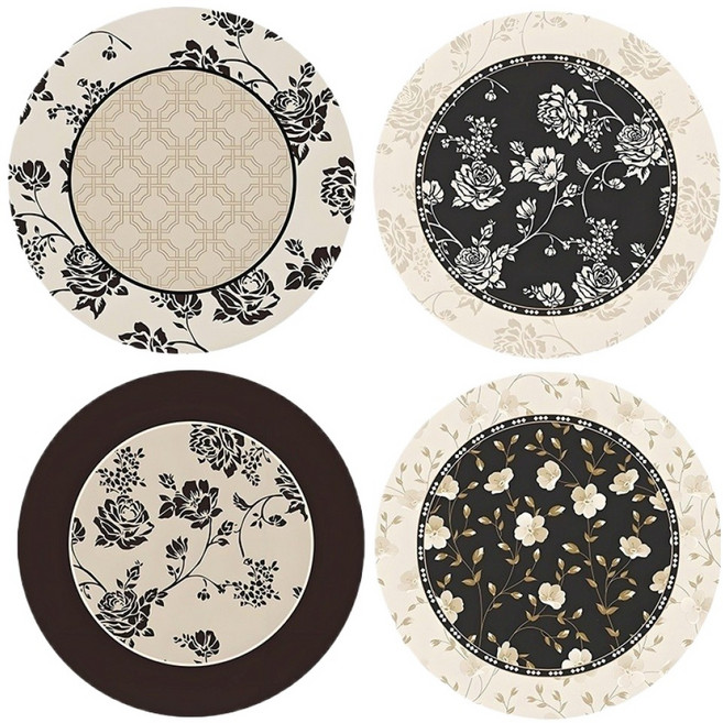 모노드 북유럽스타일 접시 냄비 매트, 혼합색상, 4개