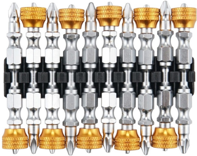 Coms 高強度 S2 鋼製強力磁性起子頭 HA102 10入, 1個