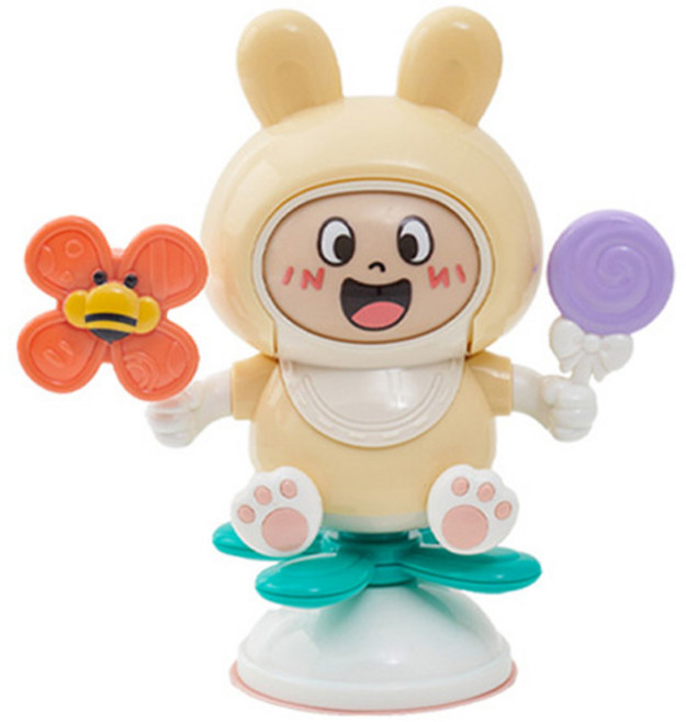 하베브릭스 버니 흡착 스피너 장난감, 혼합색상, 1개