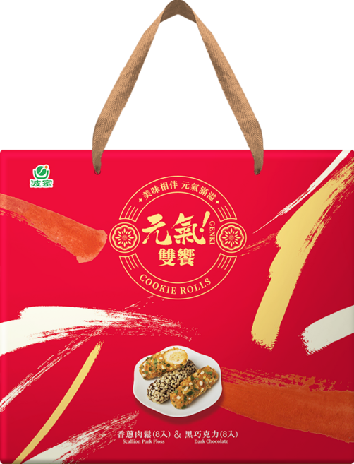 波蜜 元氣雙饗糙米捲禮盒, 272g, 1盒