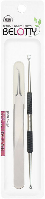 벨로티 피지 압출기 2종 세트, 1세트, 실버