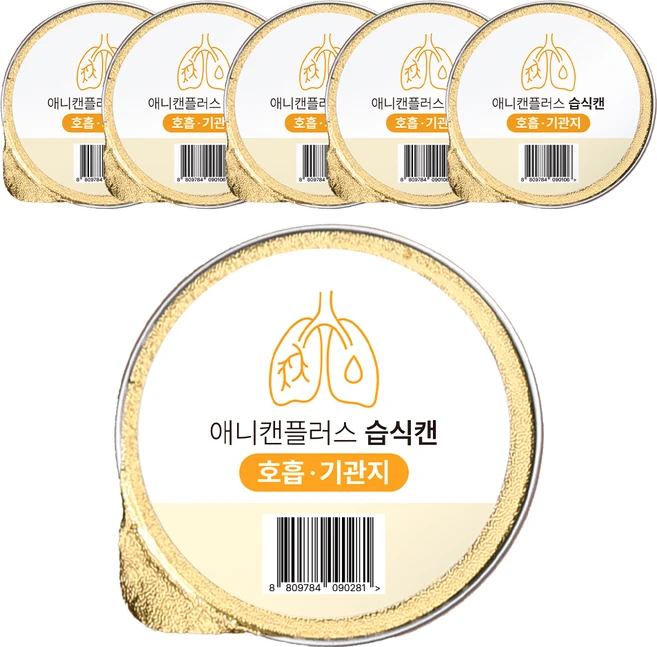 애니먼 전연령 반려동물 애니캔 플러스 기관지 습식사료, 6개, 30g, 가수분해 오리 - 쿠팡