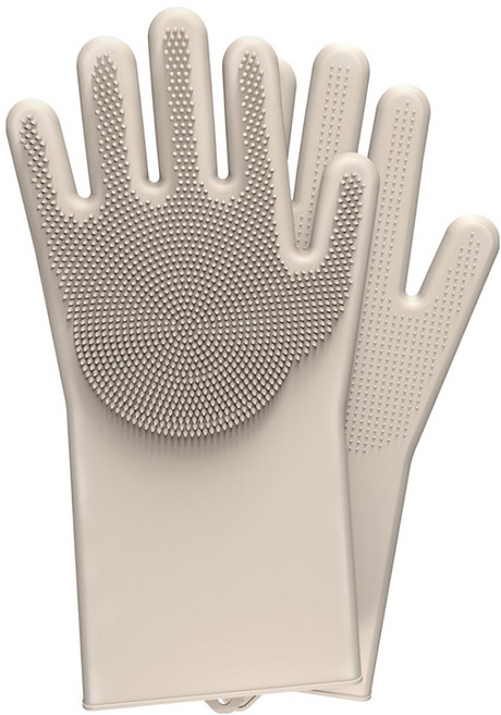 루나베어 반려동물 털 관리 목욕 장갑 양손 세트, Stone, 1세트