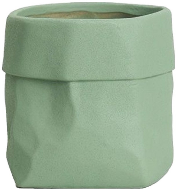 코다치프 가정용 다육 식물 선인장 세라믹 도자기 화분, 말차그린, 1개