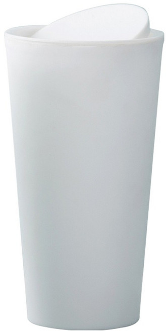 토브비 텀블러형 미니 휴지통 차량 컵홀더 책상용 소형 쓰레기통, 화이트