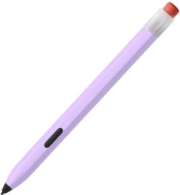 SPACE SHIELD Galaxy Tab S8 Plus 相容 Red Block Solid 觸控筆矽膠保護殼, 薰衣草紫, 1個