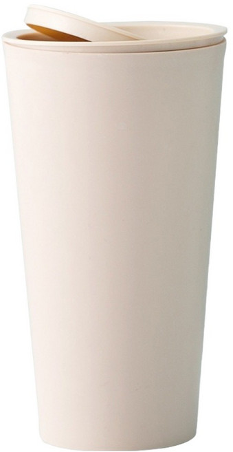 토브비 텀블러형 미니 휴지통 차량 컵홀더 책상용 소형 쓰레기통, 베이지