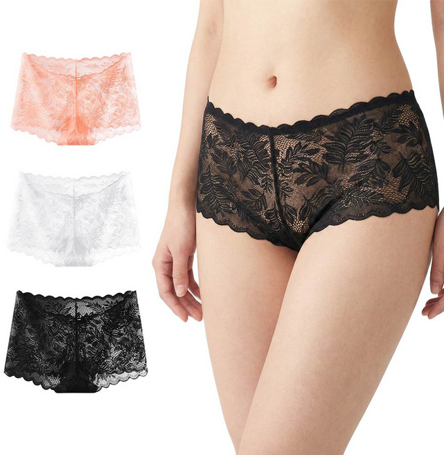 투이스타 메시 레이스 풀커버 팬티 3종 세트
