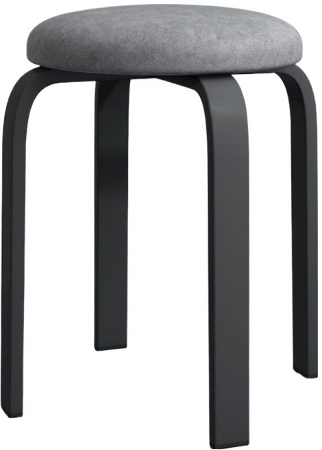 Sikrichi 輕量奢華椅凳, 皮革 灰色, 1個