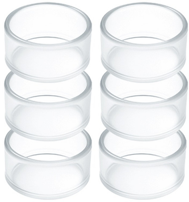 스페이스쉴드 닌텐도 스위치 2 프로 컨트롤러 호환 게이밍 아날로그 스틱 실리콘 갈림방지 링, 투명, 6개