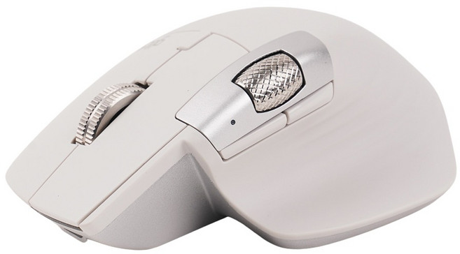 지클릭커 오피스프로 휠마스터 무한 스크롤 블루투스 무소음 버티컬 무선 마우스, 화이트, OP12