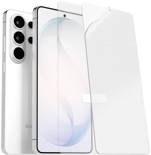 구스페리 저반사 지문방지 매트 TPU 액정보호필름 2p 세트 투명, 1세트