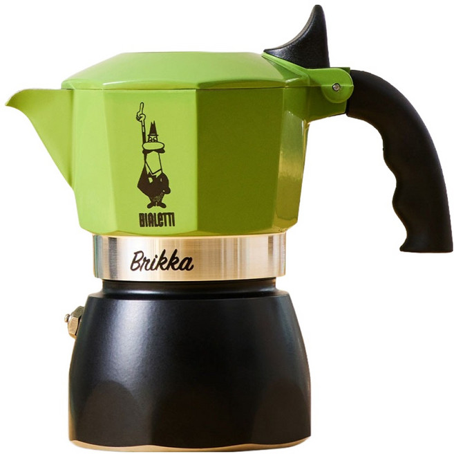 BIALeTTI 拜雷提 New Brikka 摩卡壺 2杯份, 單一商品, 橄欖綠