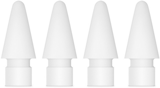 Apple Pencil 筆尖 MX763FE/A 4件組, 白色, 1套