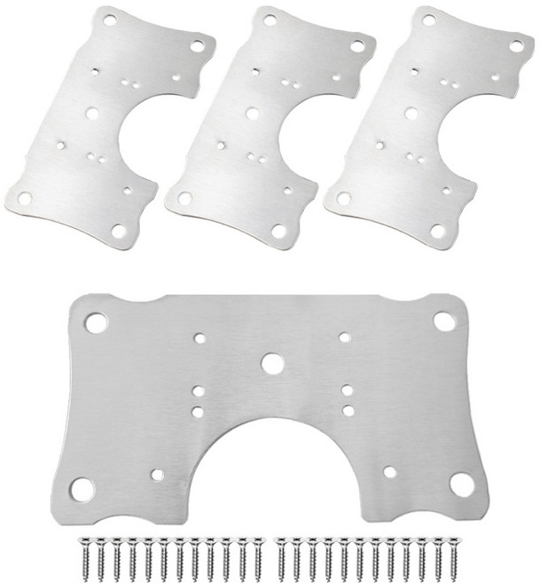 베이루 도어 싱크 경첩 보강판 경첩판, 4개