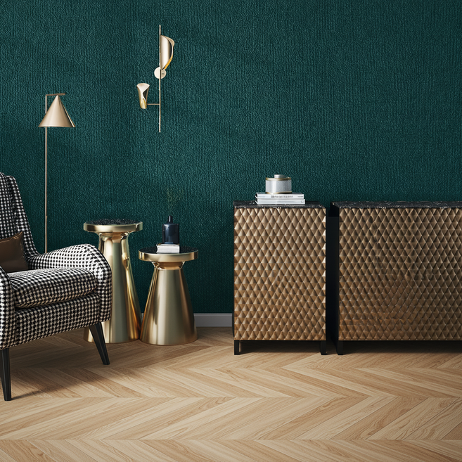 ROI라이프 방습 스티커 벽지, 청록색