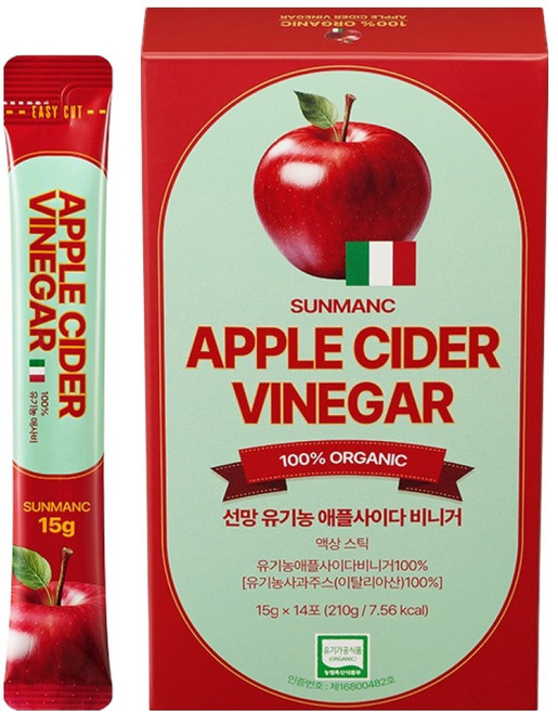 선망 유기농 애플사이다 비니거 14p, 210g, 1개