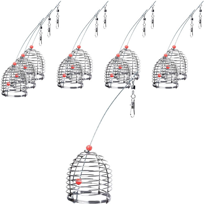 999피싱 스텐 원터치 맨 낚시 채비 통 카고망 소, 10개