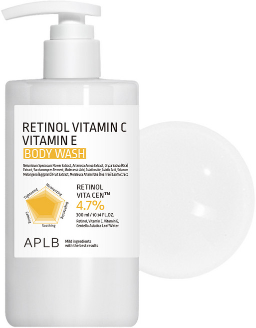 APLB A醇 維他命C 維他命E 沐浴乳, 1個, 300ml
