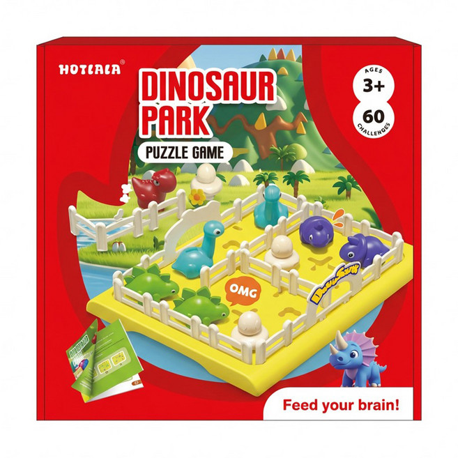 HOTLALA 恐龍樂園遊戲組, 混和顏色, 1套