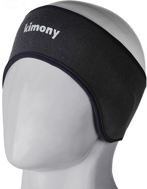 키모니 방한 러닝 등산 스포츠 이어워머 KCW636, 블랙, 1개