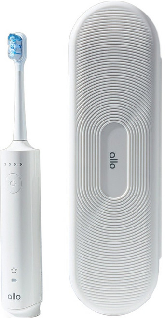 알로코리아 듀얼덴티 좌우회전 음파 전동칫솔, 1개, 화이트, ATA1S