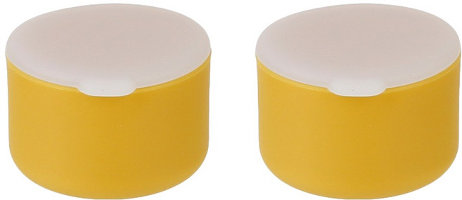 플라라 국산 실리콘 다용도 말랑톡 미니 소스통 노랑, 2개, 50ml