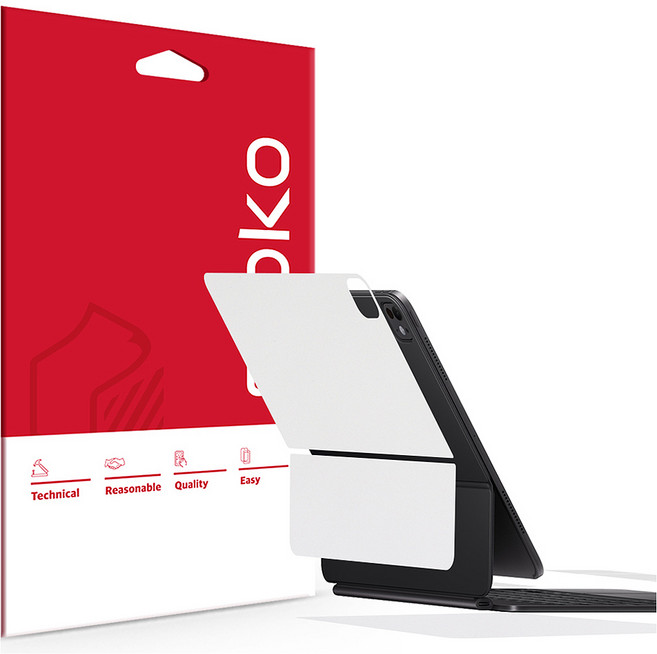 스코코 매직키보드 외부보호필름 스킨, 무광 화이트, 1개