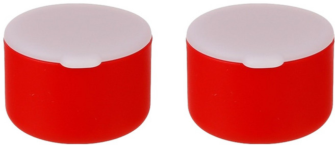 플라라 국산 실리콘 다용도 말랑톡 미니 소스통 빨강, 2개, 50ml