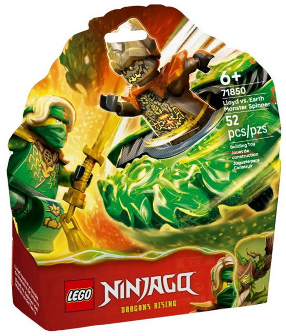 LEGO 71850 旋風忍者系列 勞埃德大戰大地怪陀螺 Lloyd vs. Earth Monster Spinner, 混合顏色, 1個
