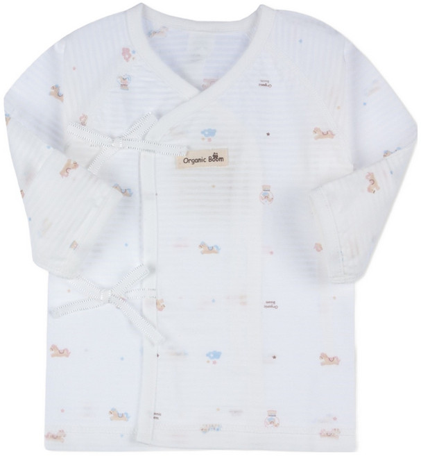 오가닉붐 병오해 붉은 말띠 여름용 배냇저고리