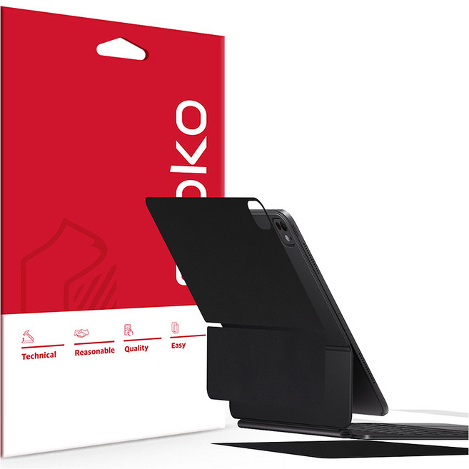 스코코 매직키보드 외부보호필름 스킨, 무광 블랙, 1개