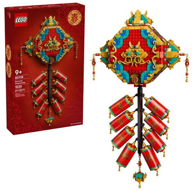 LEGO 中國新年系列 迎福鞭炮 Fortune Firecracker 80118, 混和顏色, 1個