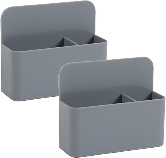 온업 자석 펜꽂이, 그레이, 2개