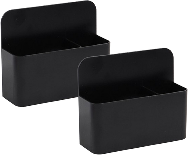 온업 자석 펜꽂이, 블랙, 2개