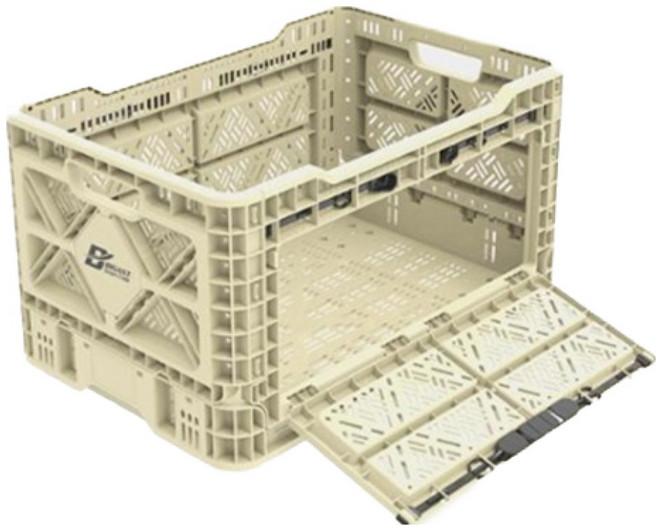 빅앤트 폴딩박스 앞문 오픈형 48L, 아이보리, 1개