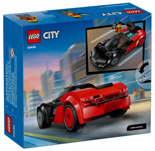LEGO 60486 城市系列 電動超跑 EV Supercar, 混和顏色, 1個