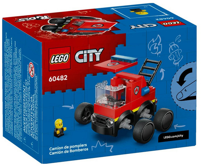 LEGO 60482 城市系列 消防車 Rides Fire Truck, 混和顏色, 1個