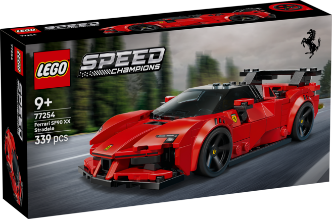 LEGO Speed系列 法拉利 SF90 XX Stradale Ferrari SF90 XX Stradale Sports Car 77254, 混和顏色, 1個