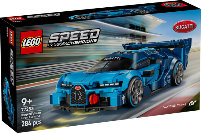 LEGO Speed系列 Bugatti Vision GT極致跑車 Bugatti Vision GT Hyper Sports Car 77253, 混和顏色, 1個