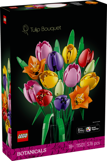LEGO 11501 花藝系列 鬱金香花束 Tulip Bouquet, 混和顏色, 1個