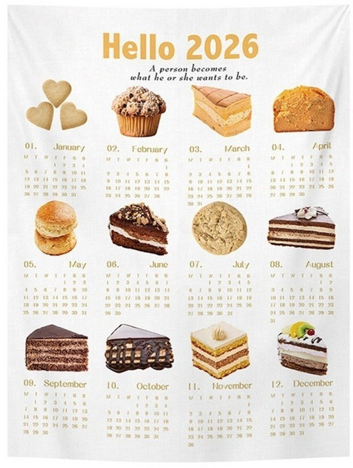 제이브 달력 패브릭포스터, 케이크